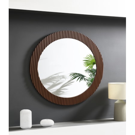 40 x 40 Inch Reeding Frame Wall Mirror