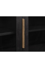 Steve Silver Reid Contemporary 60" Glass-Door Server with USB Ports & Outlets