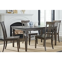 Transitional 5-Piece Dining Set