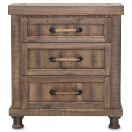 3-Drawer Nightstand