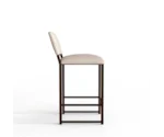 Wesley Allen FRANKLIN Non-Swivel With Back Counter Stool