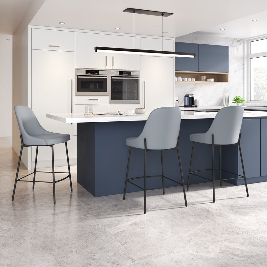 Amisco Essie Upholstered Counter Height Stool