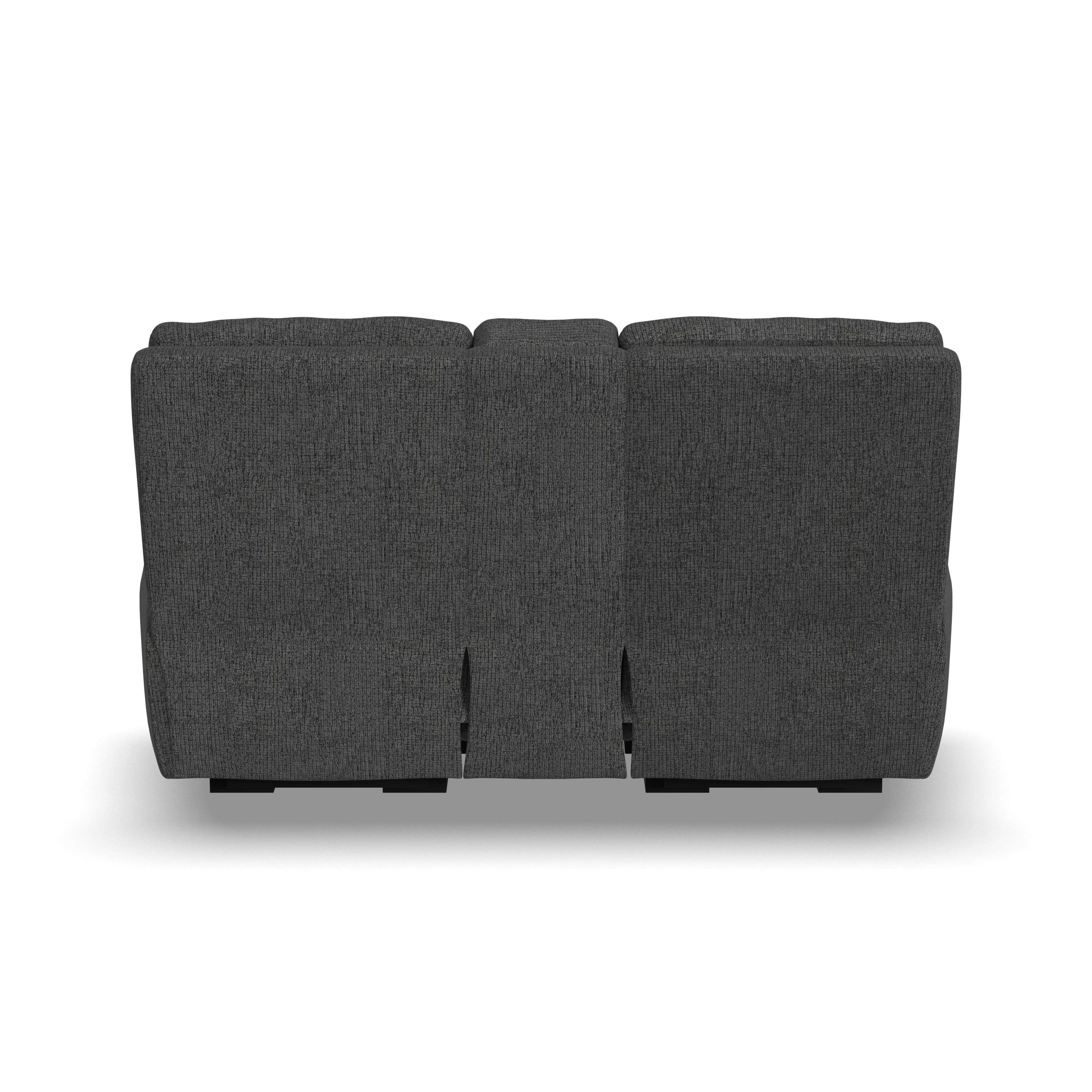 Flexsteel Strait Power Reclining Console Loveseat