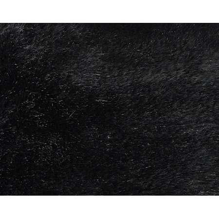 Gariland Black Faux Fur Throw