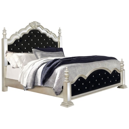 Heidi Wood Queen Poster Bed