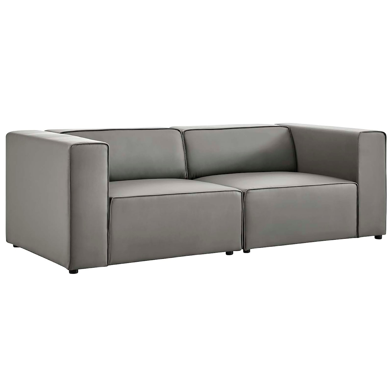 Modway Mingle Vegan Sectional Sofa Loveseat