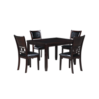 Contemporary 48" Dining Table and 4 Chairs Set