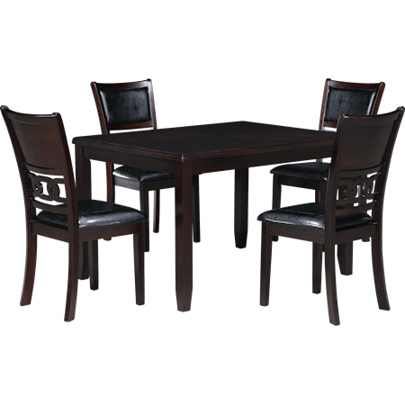 48" Dining Table + 4 Chairs Set