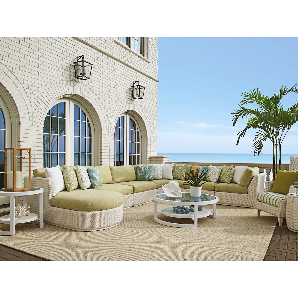 Tommy Bahama Outdoor Living Ocean Breeze Promenade Outdoor 6-Piece Sectional Sofa