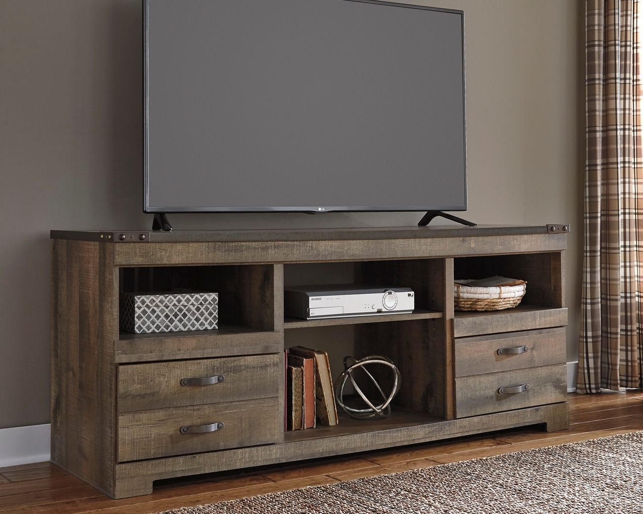 Lg TV Stand W/ Fireplace Option