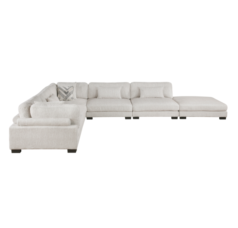 6-Piece Sectional Sofa with Ottoman