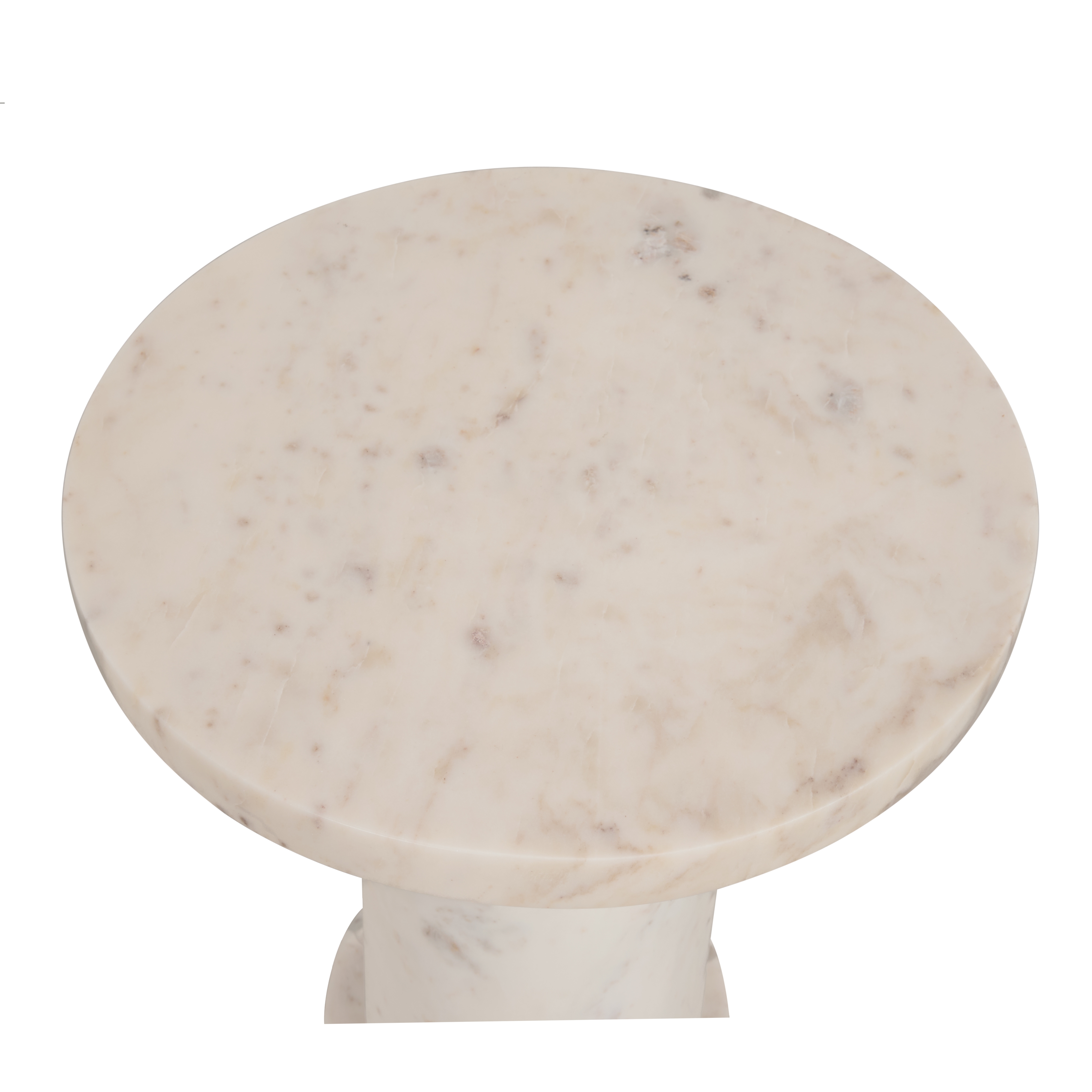 Chelsea House Chelsea House Misc George Marble  Side Table - White
