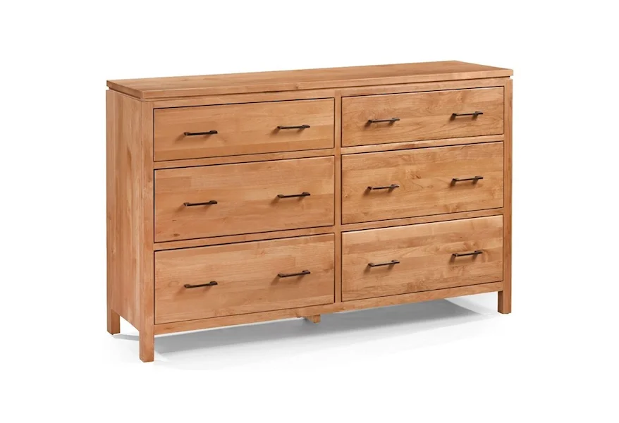2 West 6 Drawer Dresser by Archbold Furniture at Westrich Furniture & Appliances