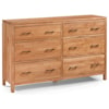 Archbold Furniture 2 West 6 Drawer Dresser