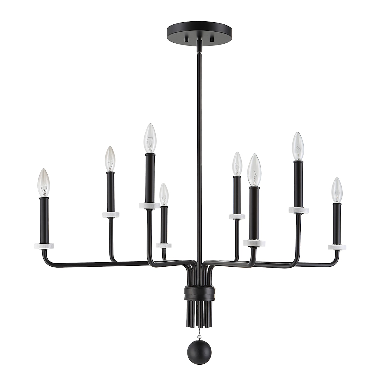 Uttermost Ebony Ebony Elegance 8 Light Chandelier