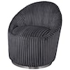 Uttermost Accent Furniture - Accent Chairs Crue Gray Fabric Swivel Chair