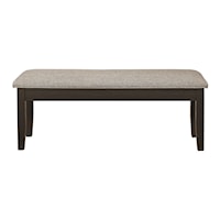 Casual Upholstered Dining Bench with Storage