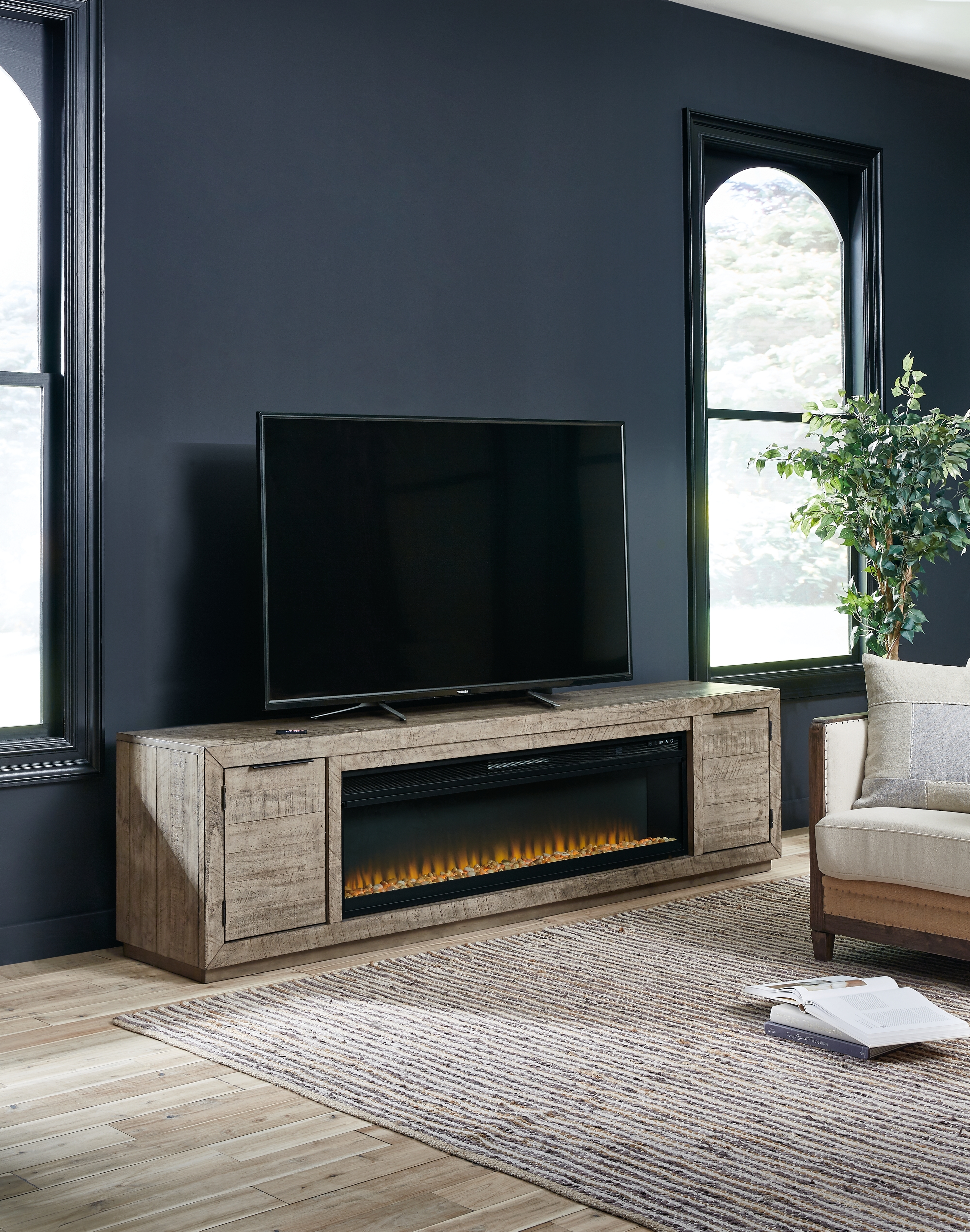 TV Stand With Electric Fireplace
