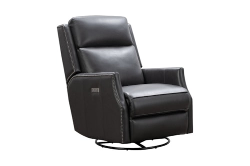 Transitional Power Swivel Glider Recliner with USB