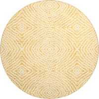 8' RoundGoldRound Rug