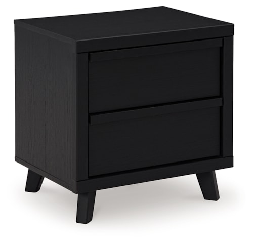 Contemporary 2-Drawer Nightstand