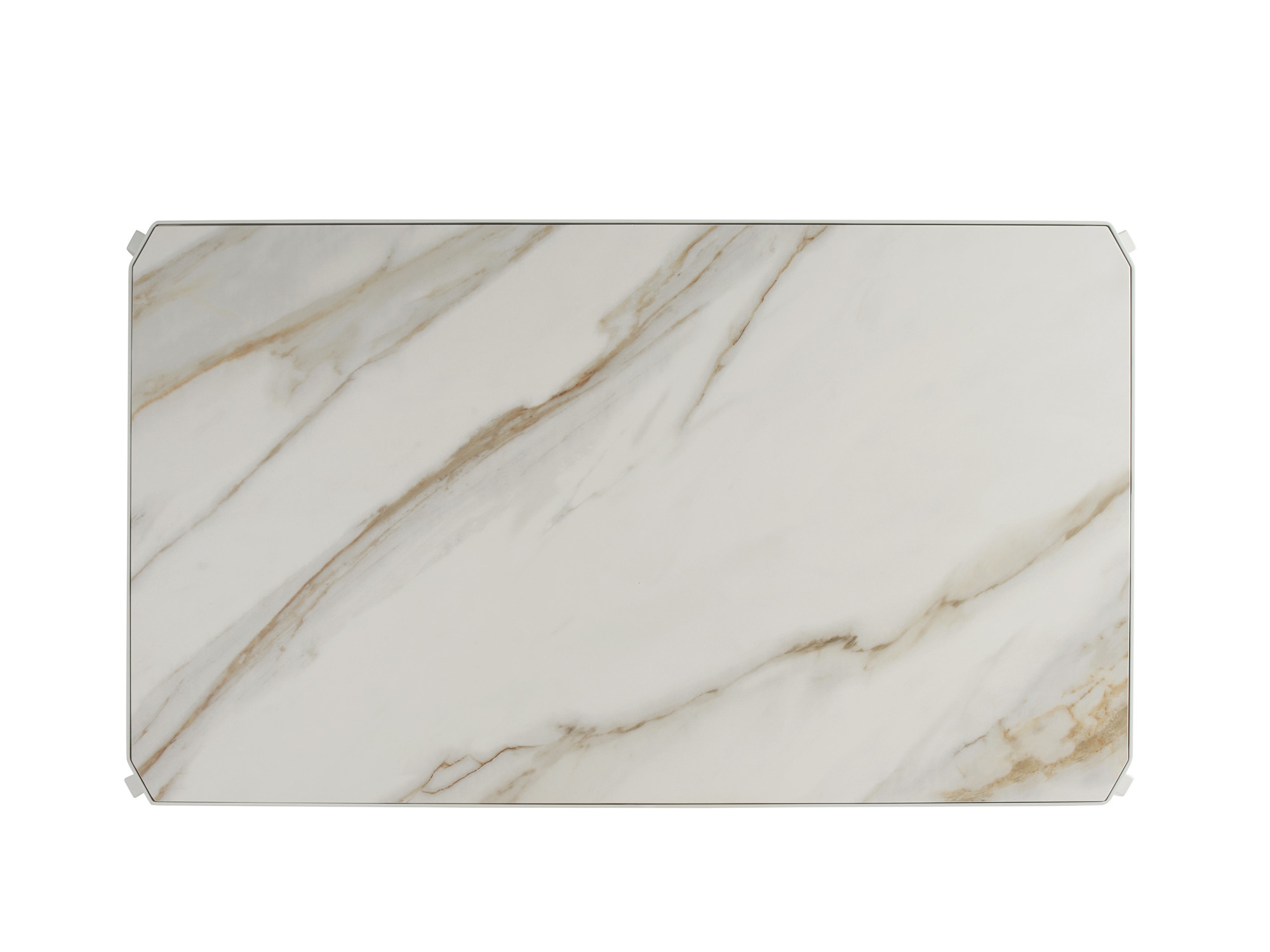 Outdoor 52" Rect. Stone-Top Cocktail Table