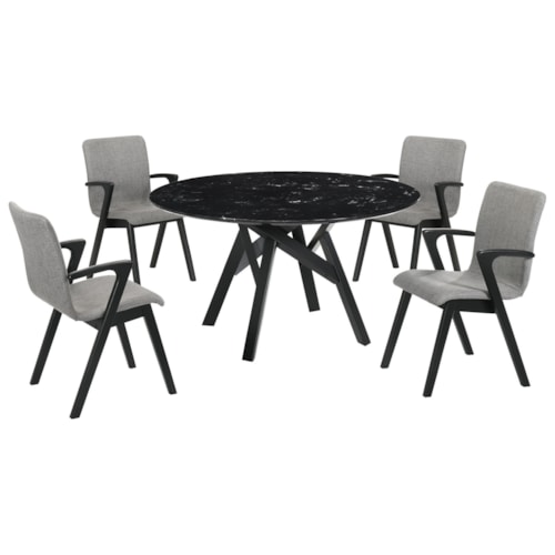 Contemporary 5-Piece Dining Set