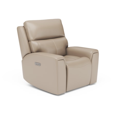 Leather Power Recliner w/ Power Headrest