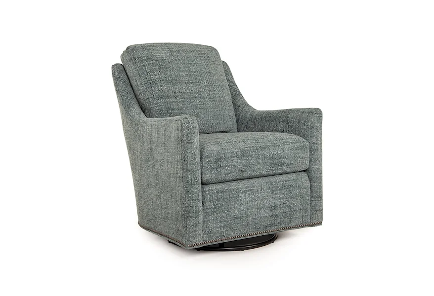 560 Swivel Glider Chair by Smith Brothers at Malouf Furniture Co.