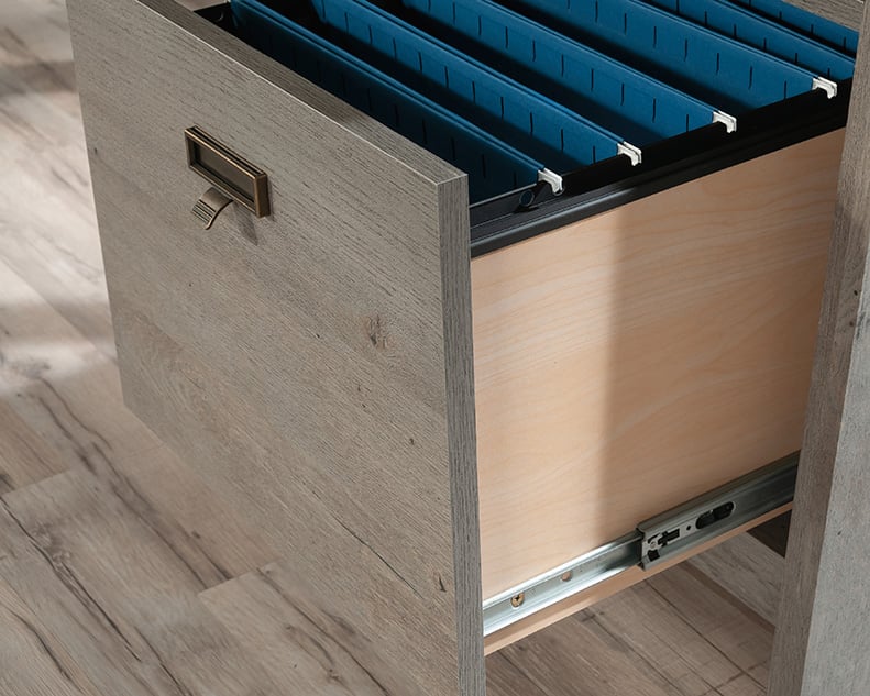 Sauder Trestle Trestle L-Shaped Desk