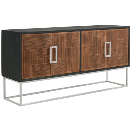Wood Accent Cabinet and