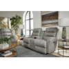 Bravo Furniture Oren Power Rock Recline Loveseat w/ HR + Console