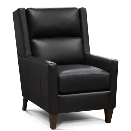 Transitional Accent Chair with Tapered Legs