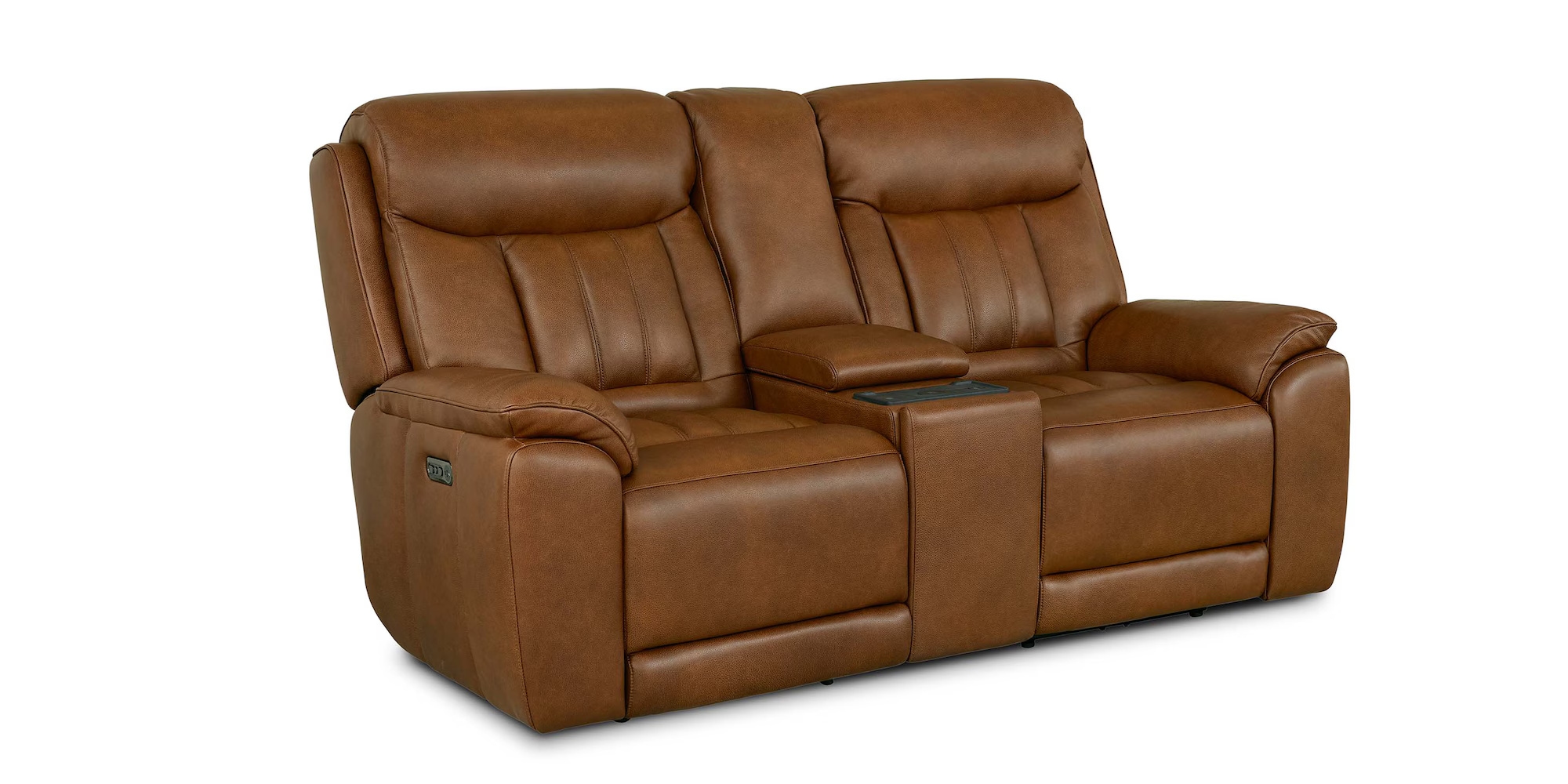 Bassett Club Level - Benson Benson Power Reclining Loveseat w/ Console