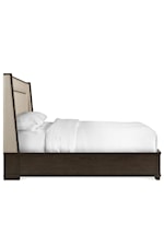 Riverside Furniture Monterey Queen Upholstered Storage Bed with 2 Footboard Drawers