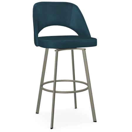 Upholstered Bar Height Swivel Stool