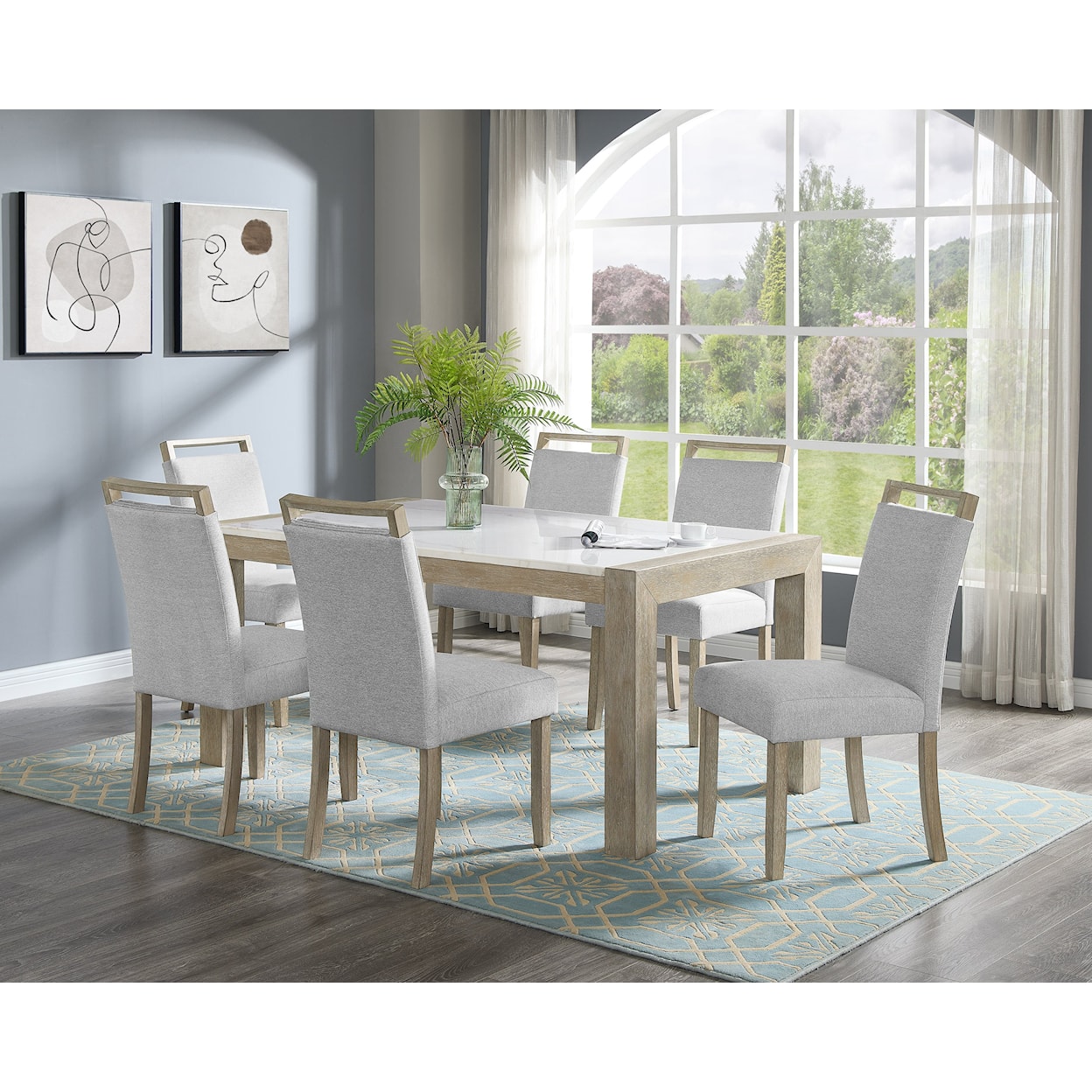 Crown Mark DUNE 7-Piece Dining Set