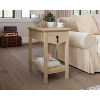 Traditional 1-Drawer Side Table with Lower Storage Shelf