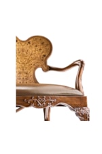 Jonathan Charles JC Traditional Seaweed Marquetry Arm Chair