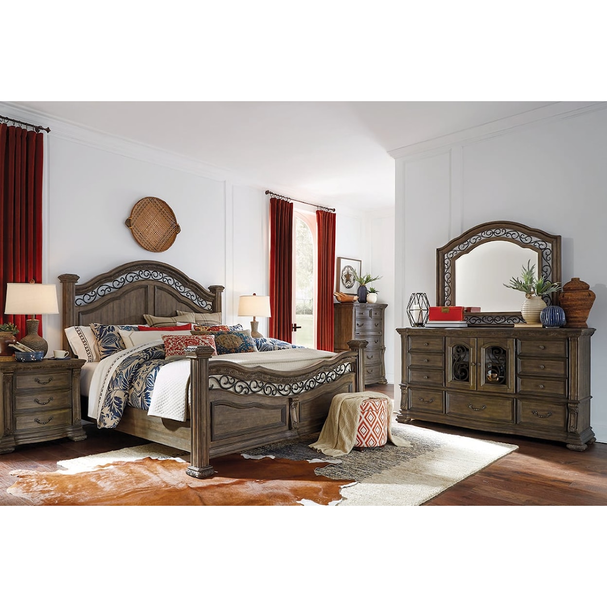 Magnussen Home Durango Bedroom Dresser and Mirror Set