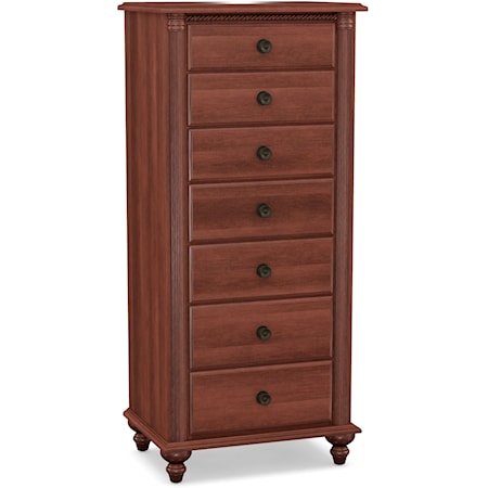 Traditional 7-Drawer Lingerie Chest with Soft-Close Drawers