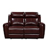 Leather Italia USA Royce Jonathan Power Reclining Loveseat