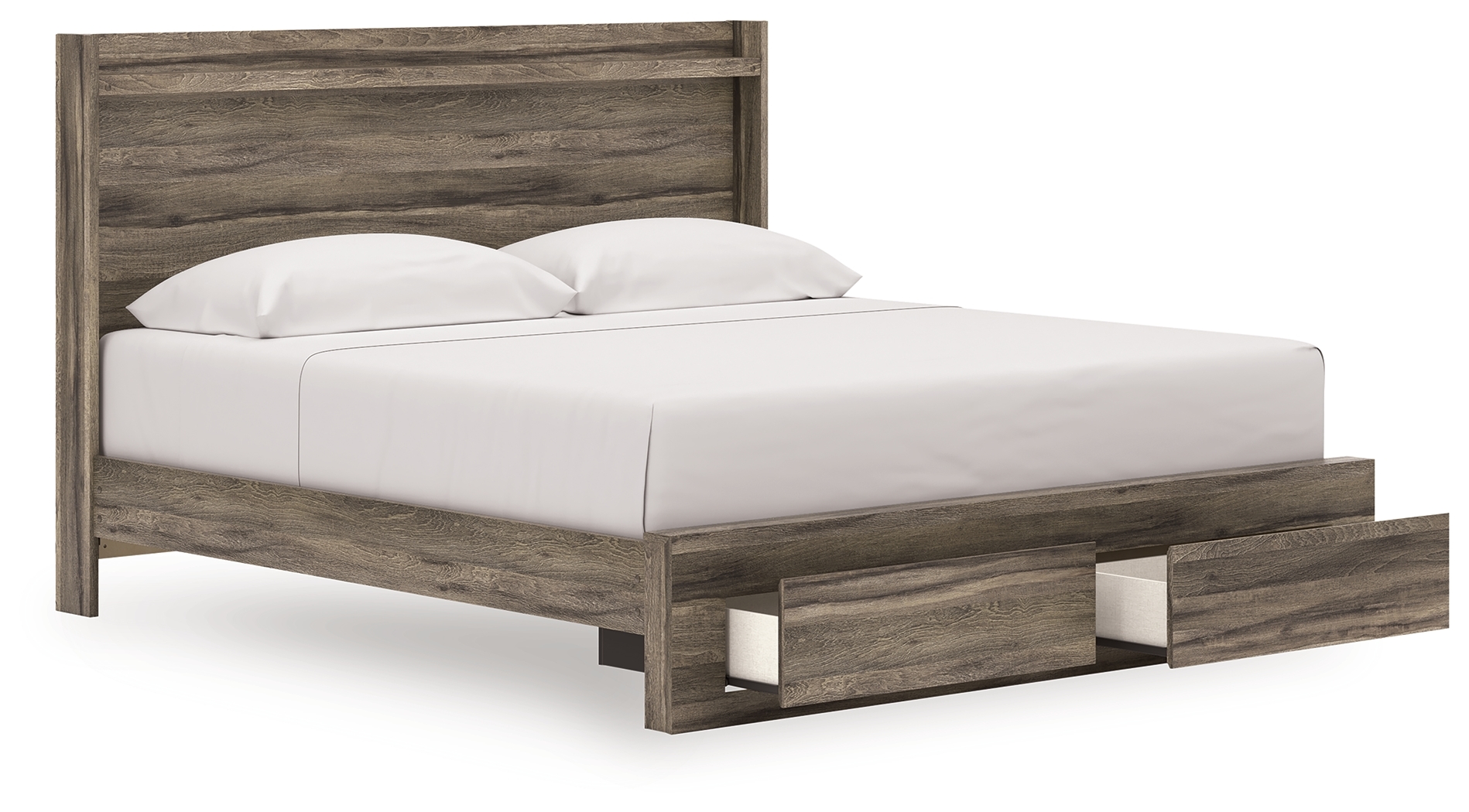 King Panel Storage Bed