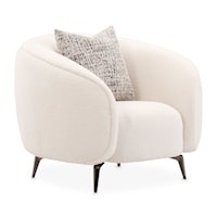 Contemporary Boucle Accent Chair