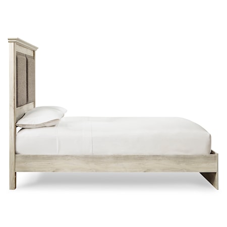 King Upholstered Panel Bed