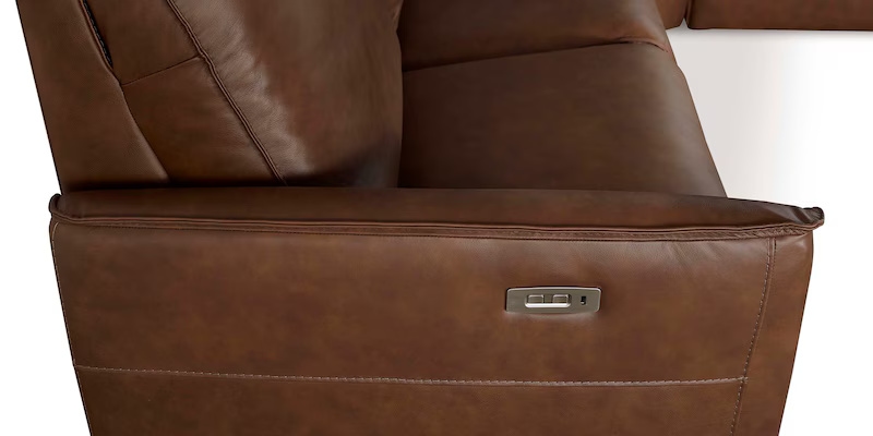 Bassett Everett Everett Leather Reclining Sectional