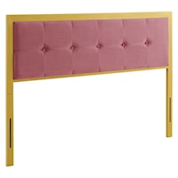 Tufted Full Performance Velvet Headboard