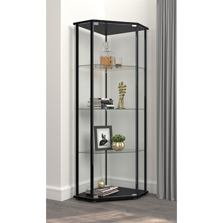 Zenobia 4-shelf Curio Cabinet Display Case