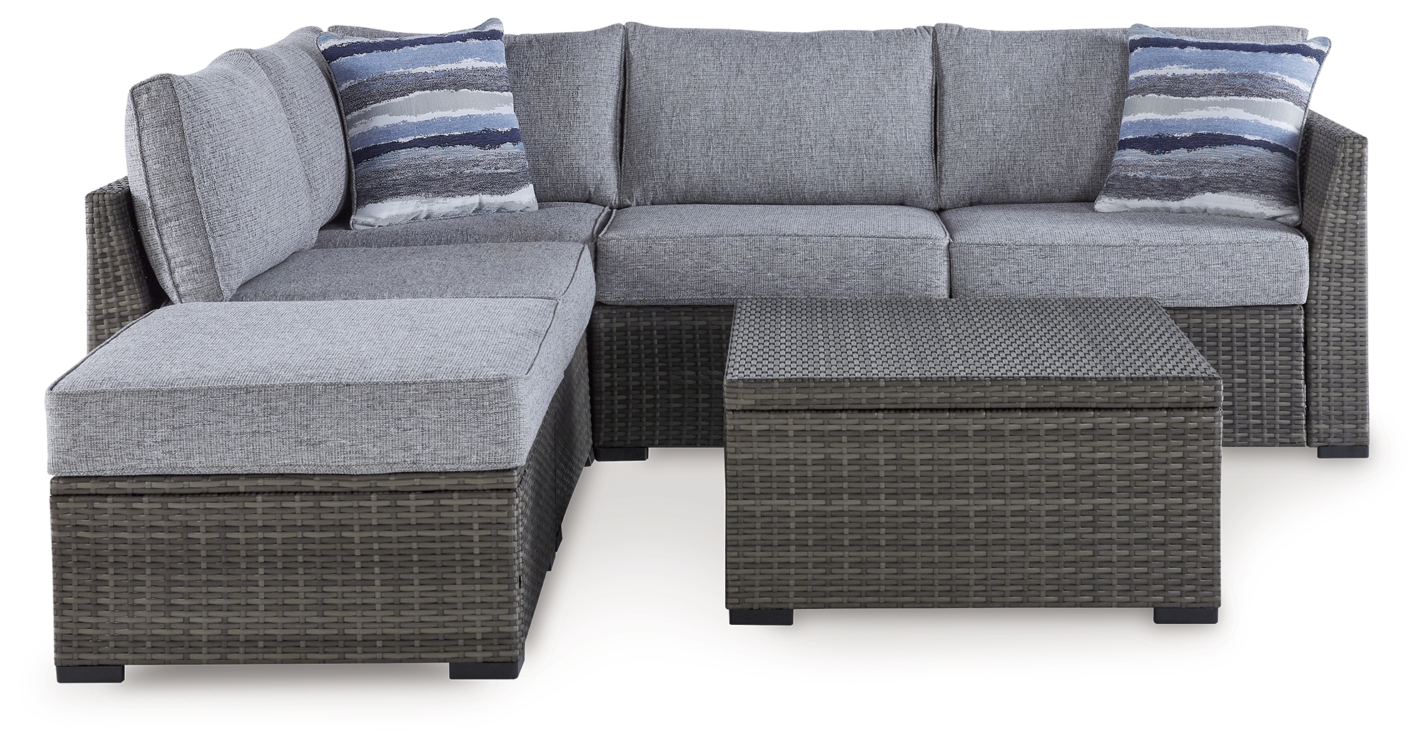 Loveseat Sectional/Ottoman/Table (Set Of 4)