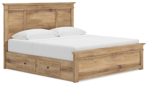 King Panel Storage Bed